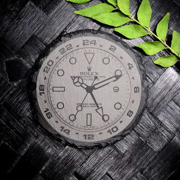 Rolex Explorer II 216570 White Dial Slate Coasters Set of 4 Polar Explorer - Picture 9 of 9